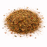 Spice blend (Above the Weather: Green Tea Blend) on a white background