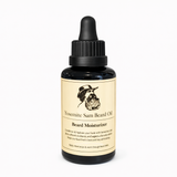 Bottle of Yosemite Sam Beard Oil on a white background