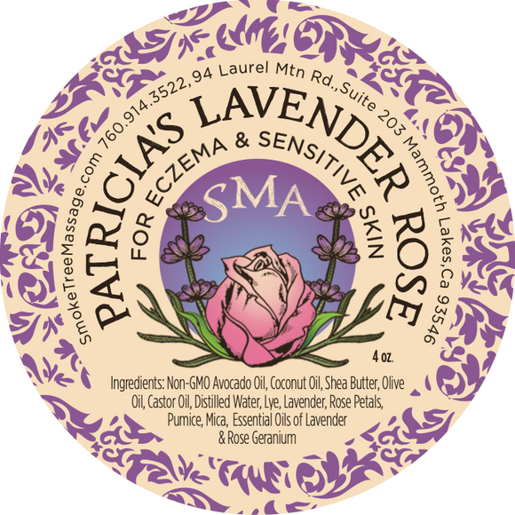 PATRICIA'S LAVENDER ROSE SOAP: ECZEMA & SENSITIVE SKIN